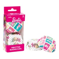 Capsules colorées pour cupcakes Barbie - Décorer - 36 unités