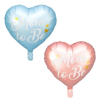 Mom To Be 43 cm ballon en forme de coeur - Partydeco