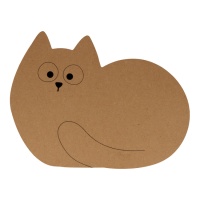 Silhouette MDF 25 cm - Balle pour chat