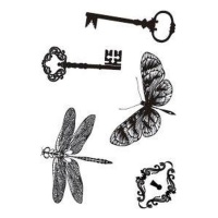 Tampons silicone papillons et clés - Artis decor