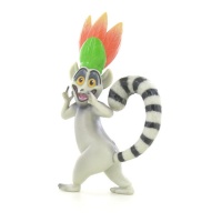 Roi Julien de Madagascar 9 cm figurine sur pied pour gâteau