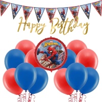 Pack de décoration de fête Spiderman - 22 pièces