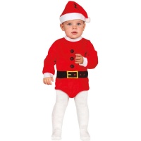 Costume de Père Noël pour bébé avec ceinture