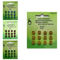 Boutons pression de 0,9 cm - Pony - 12 paires