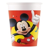 Gobelets compostables Mickey Mouse 200 ml - 8 unités
