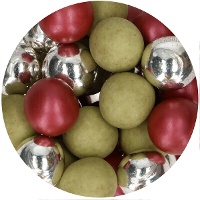 Boules de chocolat Holly Jolly de 130 g - Funcakes