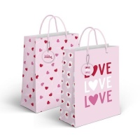 Sac cadeau Sweet Love 32 x 26 x 10 cm - 1 pc.