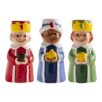 Figurines pour le gâteau souriant des Rois Mages 3 à 3,5 cm - Dekora - 100 unités
