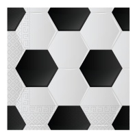 Serviettes de table ballon de football 16,5 x 16,5 cm - 20 pcs.