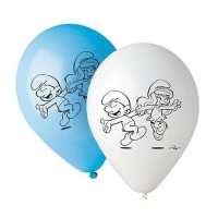 Ballons Schtroumpfs bleus et blancs - Ciao - 10 pcs.