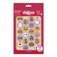 Mini disques gaufrés comestibles pour Halloween - Dekora - 20 unités
