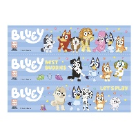 Bande comestible Bluey pour le bord de gâteau 21 x 4,95 cm - 3 pièces