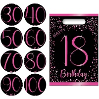Sacs Elegant Pink avec numéros - 6 unités