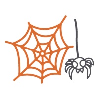 ZAG Halloween spider web et spider fine die - 2 pcs.