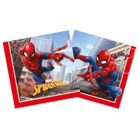 Serviettes de table Spiderman in the city 16,5 x 16,5 cm - 20 unités