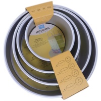 Moules ronds en aluminium 30.5, 25.4, 20.3 et 15.2 x 10.2 cm - PME - 4 pcs.