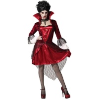 Costume court de vampire de la nuit pour femmes