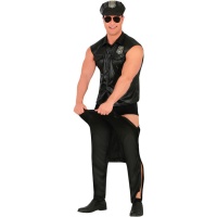 Costume de policier gigolo pour homme