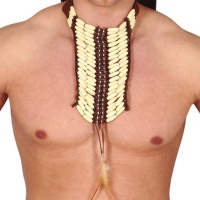 Long collier de plastron indien