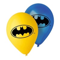 Ballons Batman bleus et jaunes - Ciao - 10 pcs.