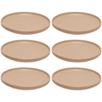 Assiette de 26,5 cm lisse en grès - 6 unités