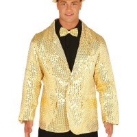 Veste à paillettes dorées pour hommes