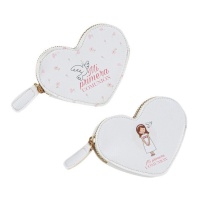 Porte-monnaie coeur de communion pour fille 17,5 x 1 x 11,5 cm - 1 pc.