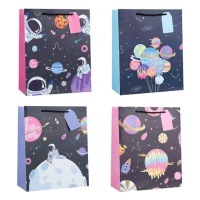 23 x 18 x 10 cm sac cadeau d'assortiment Outer Space - 1 pc.