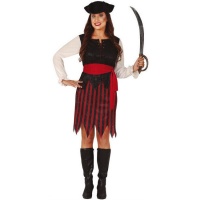 Costume de pirate Costume de femme avec jupe coupée