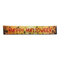 Affiche en tissu Happy Halloween 2,90 x 0,50 m