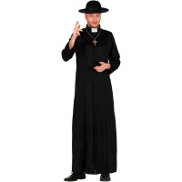 Costume de prêtre noir pour homme