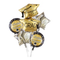 Graduation Stars Congratulation Bouquet - 5 pcs.