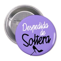 Badge d'enterrement de vie de jeune fille violet