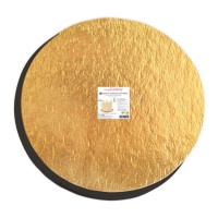 Base de gâteau ronde de 30 cm dorée et noire - Scrapcooking - 4 unités