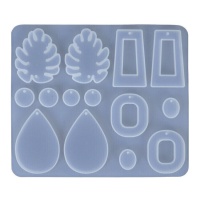 Moule en silicone pour boucles d'oreilles en résine - Artis Decor