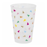 Gobelets de 473 ml avec triangles colorés - 6 pièces.