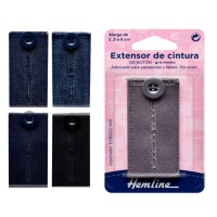 Extension de ceinture de 6,8 x 3,1 cm avec bouton - Ourlet