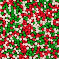 Mini perles en sucre aux couleurs de Noël - PME - 85 g