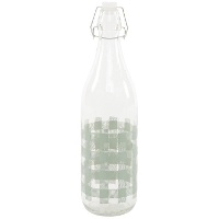 Bouteille de 1 L à carreaux vichy