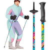 Bâtons de ski de 115 cm - 1 paire