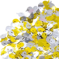 Confettis pour ballons de couleur or et argent 20 grammes