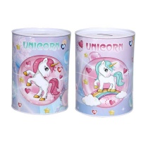 Tirelire licorne assortie - 1 pc.