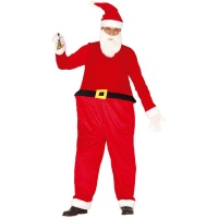 Costume de Père Noël adulte avec ventre