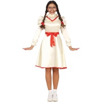 Costume de poupée diabolique avec robe courte pour femmes