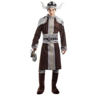 Costume de viking marron et gris pour hommes