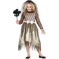 Costume de mariée fantôme sinistre pour filles