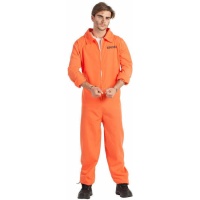 Costume de prisonnier orange pour homme