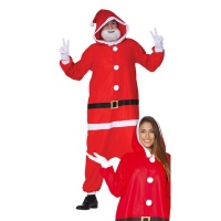 Costume de Père Noël avec capuche pour adultes