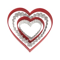 Coupeurs en forme de coeur - Wilton - 4 pcs.