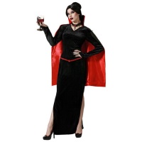 Costume de vampire pour femme avec cape